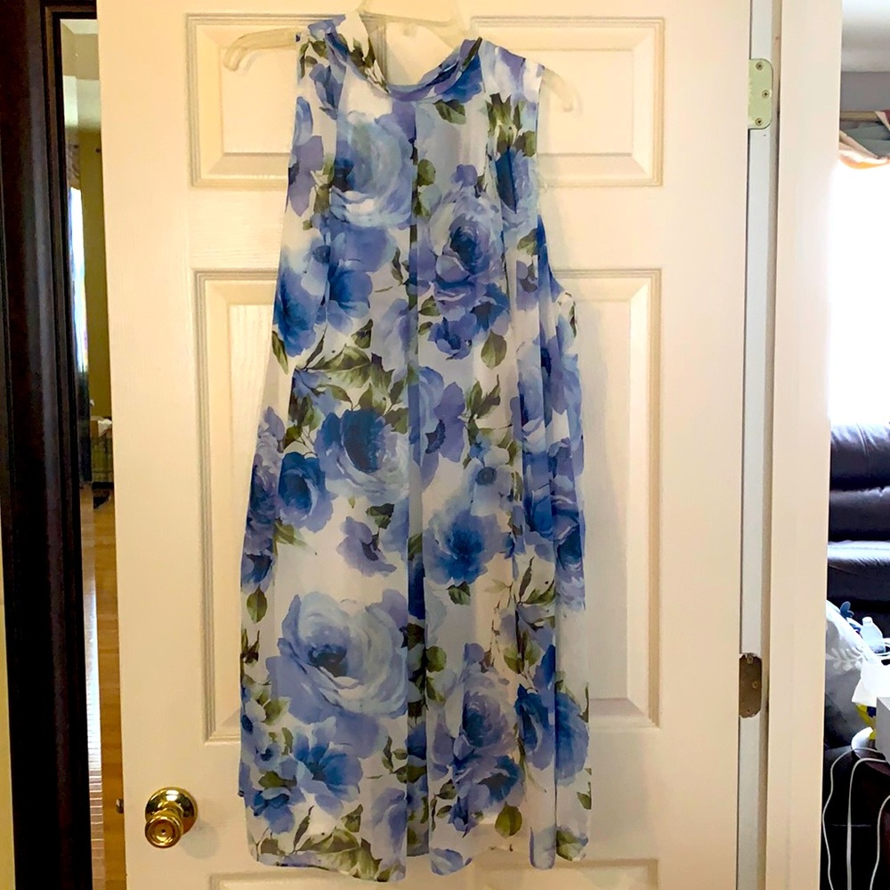Woman’s Floral Sleeveless Dress sz22w